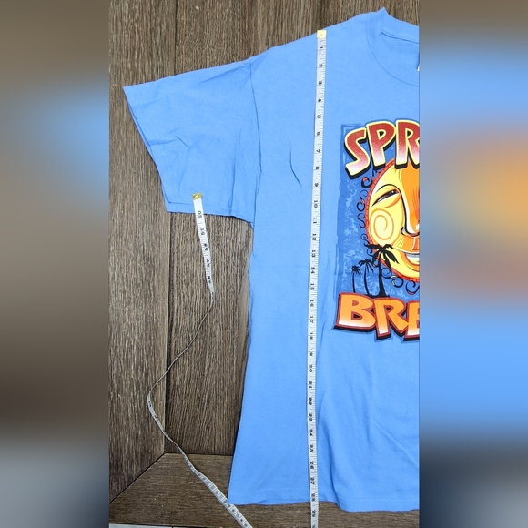🌞 Spring Break 2012 Graphic Sky Blue T-Shirt Adult Size Large 🌞 - Picture 3 of 7